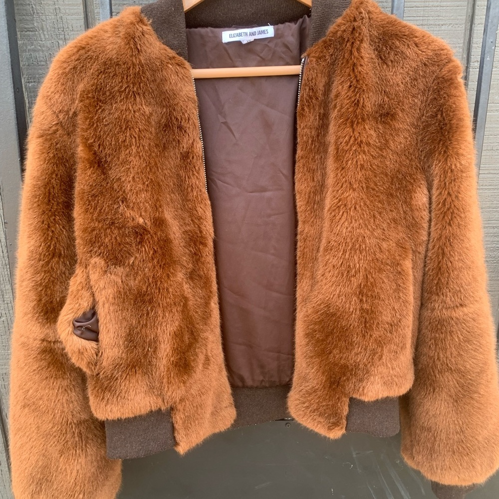 Elizabeth and James fur coat